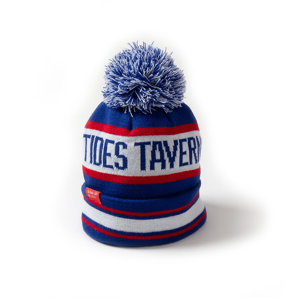 Tides Tavern Beanie - Red, White and Blue