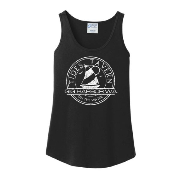 Tides Tavern Logo Women's Tank Top Black