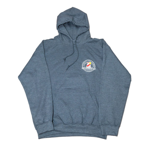 Tides Tavern Sailboat Logo Hooded Sweatshirt - Dark Heather