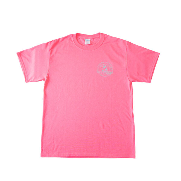 Tides Tavern Sailboat Logo T-Shirt - Neon Pink