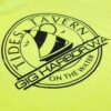 Tides Tavern Sailboat Logo T-Shirt - Neon Yellow - Image 3