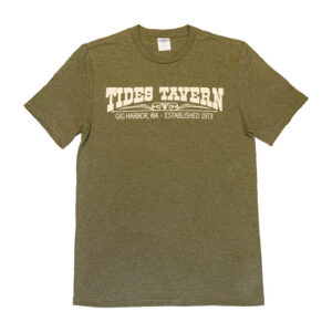 Tides Tavern Roof Sign Logo T-Shirt - Green
